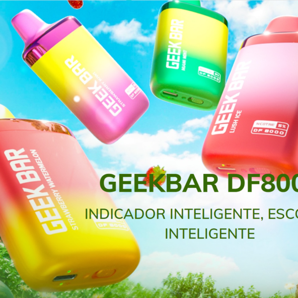 geekbar DF8000 indicador de juice e bateria