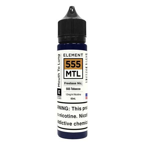 Liquido Freebase Element Mtl 555 Tobacco 60Ml