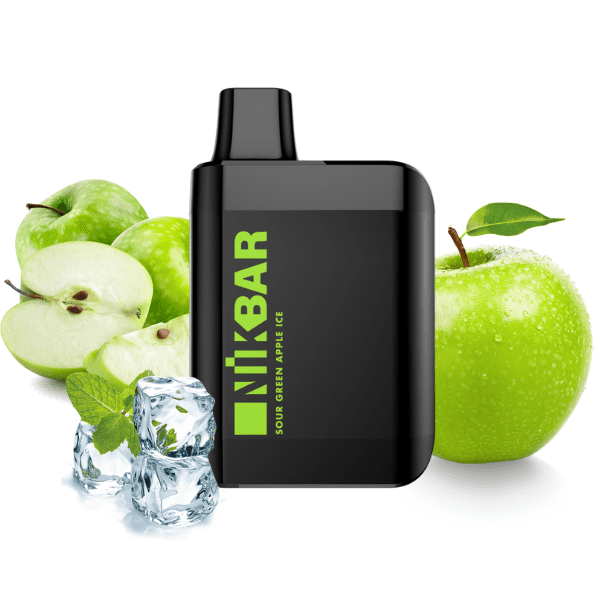 nikbar n4000 sour green apple ice 5%