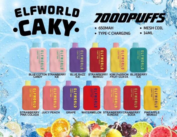 ElfWorld Caky 7000 todos sabores